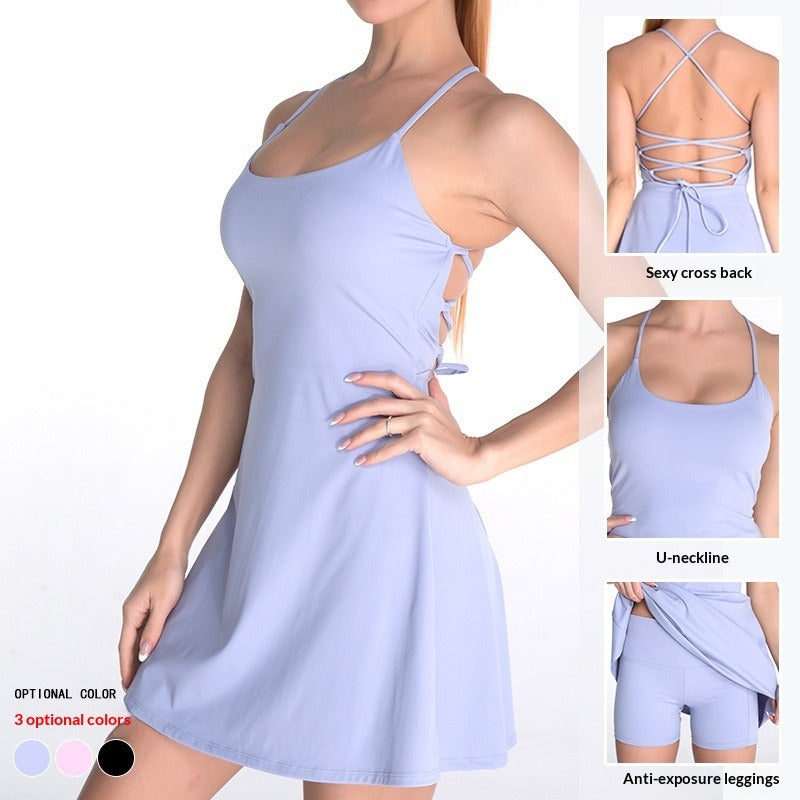 Bodysuit Yoga Set with Chest Pads